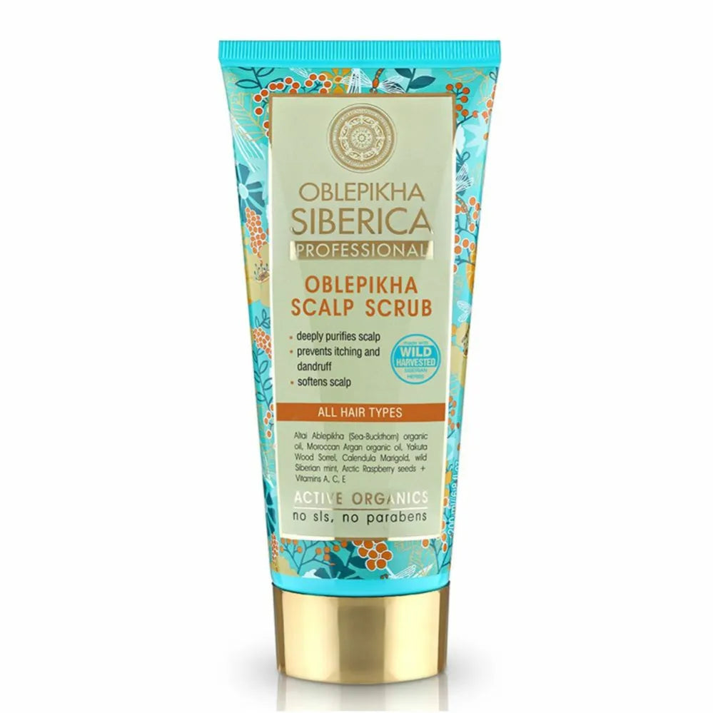 Scrub do Skóry Głowy Oczyszczający Rokitnikowy 200 ml - Siberica