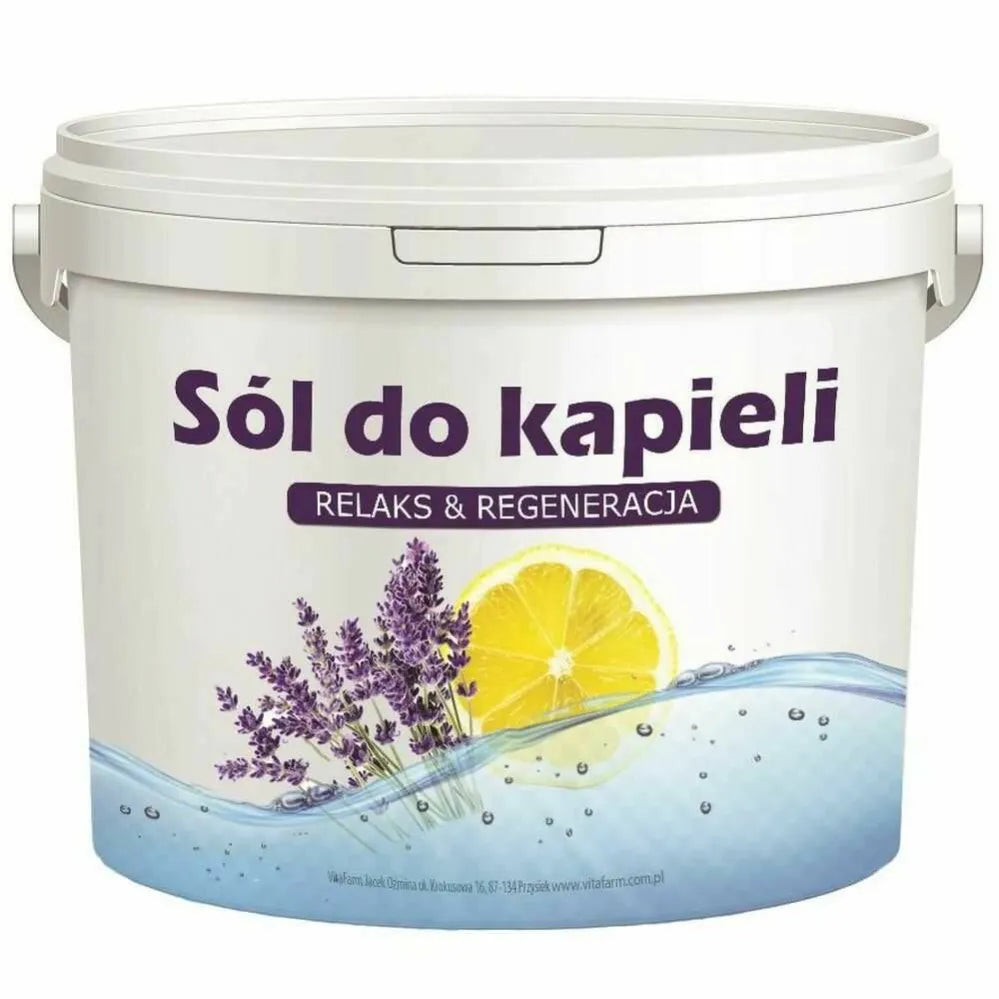 Sól do Kąpieli Lawenda - Cytryna 2,8 kg - Vitafarm