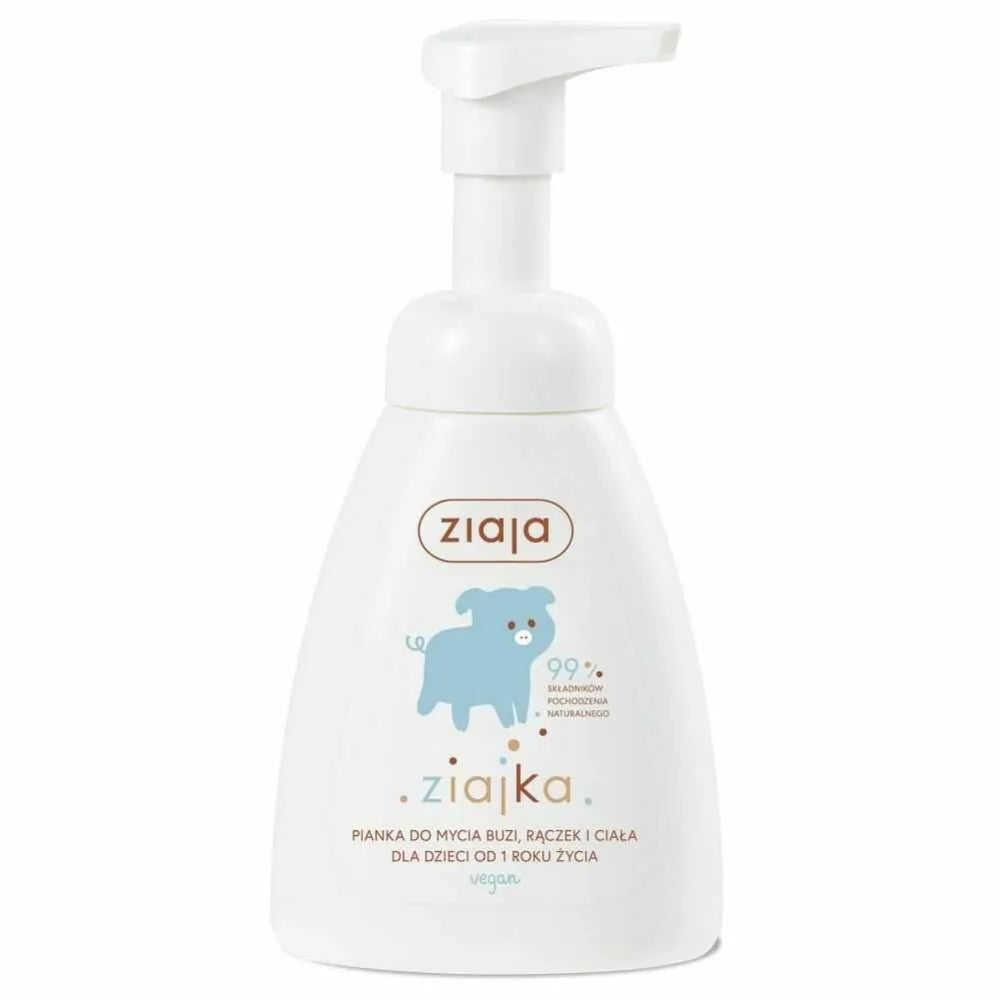Pianka do Mycia Buzi, Rączek i Ciała 250 ml - Ziajka